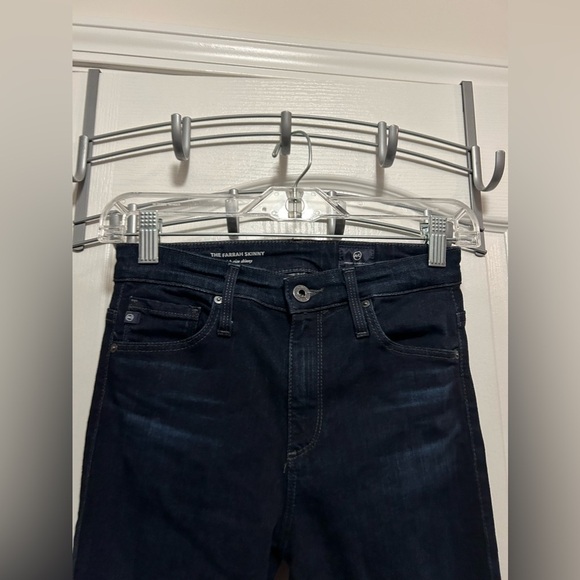 AG Adriano Goldschmied Jeans The Farrah Skinny high rise skinny Women's 24R dark - Picture 3 of 15
